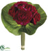 Silk Plants Direct Rose, Ranunculus Bouquet - Red Beauty - Pack of 12