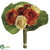 Rose, Ranunculus Bouquet - Yellow Orange - Pack of 12