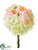 Hydrangea, Peony Bouquet - White Pink - Pack of 6