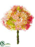 Silk Plants Direct Dahlia, Hydrangea Bouquet - Pink Mauve - Pack of 6