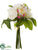 Peony Bouquet - Cream Pink - Pack of 6