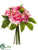 Peony Bouquet - Pink - Pack of 6