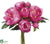 Peony Bouquet - Pink Dark - Pack of 6