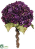 Silk Plants Direct Hydrangea Bouquet - Eggplant Mixed - Pack of 6