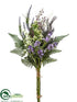 Silk Plants Direct Lavender, Forget-Me-Not Bundle - Purple White - Pack of 6