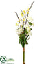 Silk Plants Direct Tulip, Forsythia, Snowball Bundle - White Yellow - Pack of 6