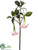Silk Plants Direct Angel's Trumpet Spray - Pink Cream - Pack of 6