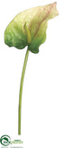 Silk Plants Direct Obake Anthurium Spray - Green - Pack of 12