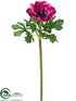 Silk Plants Direct Anemone Spray - Boysenberry - Pack of 24