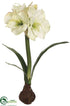 Silk Plants Direct Amaryllis - Green - Pack of 4