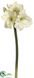 Silk Plants Direct Amaryllis Spray - Green - Pack of 6