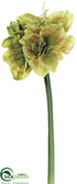 Silk Plants Direct Amaryllis Spray - Green Red - Pack of 6