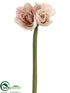 Silk Plants Direct Amaryllis Spray - Pink Cream - Pack of 12