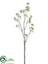 Silk Plants Direct Cherry Blossom Branch - White - Pack of 6