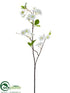 Silk Plants Direct Cherry Blossom Spray - White - Pack of 8