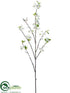 Silk Plants Direct Cherry Blossom Spray - White - Pack of 12