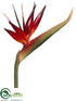 Silk Plants Direct Bird of Paradise Spray - Brick Two Tone - Pack of 6