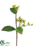 Silk Plants Direct Hydrangea Berry Spray - Green Pink - Pack of 12
