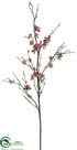Silk Plants Direct Quince Blossom Branch - Salmon - Pack of 12