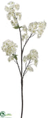 Silk Plants Direct Cherry Blossom Spray - White - Pack of 4