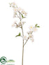 Silk Plants Direct Cherry Blossom Spray - White - Pack of 8