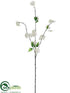 Silk Plants Direct Verbena Blossom Spray - White - Pack of 12