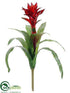 Silk Plants Direct Bromeliad Plant - Red - Pack of 12