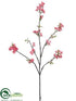 Silk Plants Direct Cherry Blossom Spray - Coral - Pack of 6