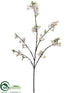 Silk Plants Direct Cherry Blossom Spray - Cream - Pack of 6