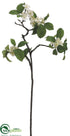 Silk Plants Direct Apple Blossom Spray - White - Pack of 6
