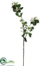 Silk Plants Direct Apple Blossom Spray - White Pink - Pack of 6