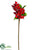 Rose Hip Cluster Branch - Red - Pack of 12