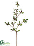 Silk Plants Direct Crabapple Berry Spray - Plum Green - Pack of 12