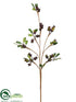 Silk Plants Direct Rose Hip Spray - Plum Green - Pack of 12
