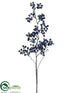 Silk Plants Direct Berry Spray - Blue - Pack of 12