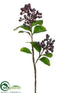 Silk Plants Direct Viburnum Berry Spray - Burgundy Blue - Pack of 6