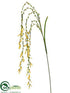 Silk Plants Direct Bromeliad Spray - Yellow - Pack of 12