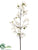 Silk Plants Direct Cherry Blossom Spray - White - Pack of 6