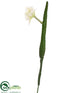 Silk Plants Direct Cactus Flower Spray - Cream Green - Pack of 12