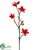 Coral Flower Spray - Flame - Pack of 4