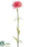 Silk Plants Direct Carnation Spray - Coral - Pack of 24