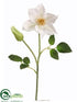 Silk Plants Direct Clematis Spray - White - Pack of 12