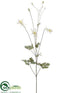 Silk Plants Direct Columbine Spray - Cream Green - Pack of 6