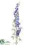 Silk Plants Direct Delphinium Spray - Delphinium Blue - Pack of 6