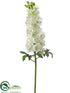 Silk Plants Direct Delphinium Spray - White - Pack of 6