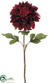 Silk Plants Direct Dahlia Spray - Burgundy - Pack of 12