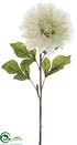 Silk Plants Direct Dahlia Spray - Cream - Pack of 12