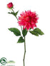 Silk Plants Direct Dahlia Spray - Beauty - Pack of 12