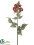 Silk Plants Direct Flame Tree Flower Spray - Orange Green - Pack of 12