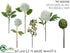 Silk Plants Direct Flower Spray Assortment - White Green - Pack of 2
